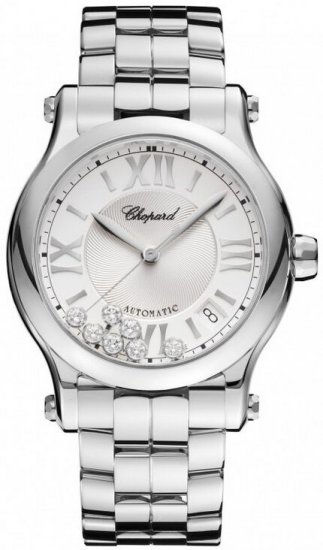 Chopard Happy Sport Medium Automatic 36mm Ladies Watch 278559-30 - Click Image to Close