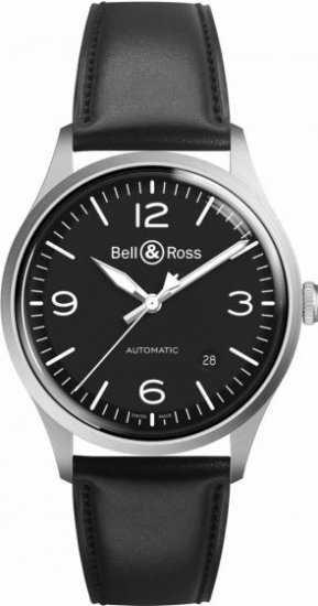 Swiss Replica Bell & Ross Vintage BR V1-92 Black Steel BRV192-BL-ST-SCA - Click Image to Close