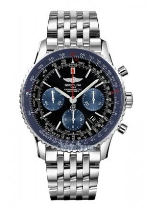 Swiss Replica Breitling Navitimer 01 Limited Blue Edition Stainless Steel Mens AB012116/BE09