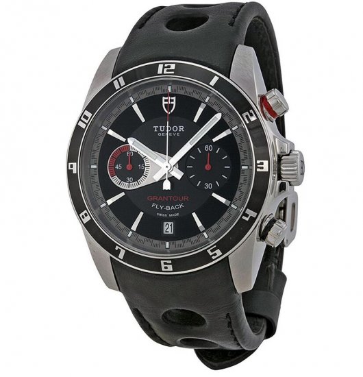 Tudor Grantour Chrono Fly-Back Black Dial Men's Watch 20550N-BKL - Click Image to Close