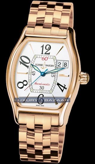 Ulysse Nardin Michelangelo Big Date (RG / Silver / RG) 236-68-8/ - Click Image to Close