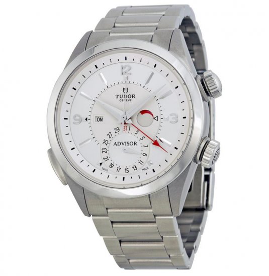 Tudor Heritage Advisor Silver Dial Stainless Steel Men's Watch 7 - Click Image to Close