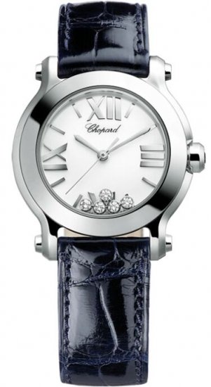 Chopard Happy Sport Round Quartz 30mm Ladies Watch 278509-3001 - Click Image to Close