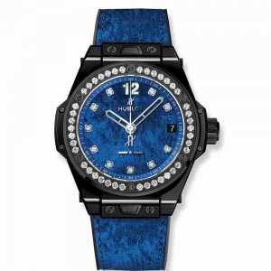 Swiss Replica Hublot Big Bang One Click Italia Independent Blue Velvet 39mm 465.CS.277L.NR.1204.ITI17