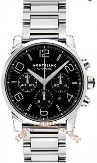 Montblanc TimeWalker Chronograph Automatic Men's Watch 09668 - Click Image to Close