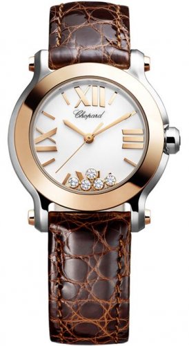 Chopard Happy Sport Round Quartz 30mm Ladies Watch 278509-6001