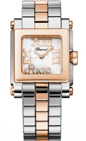 Chopard Happy Sport Square Quartz Small Ladies Watch 278516-6002