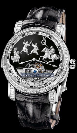 Ulysse Nardin Minute Repeater -Genghis Khan (WG/Black/Leather St - Click Image to Close