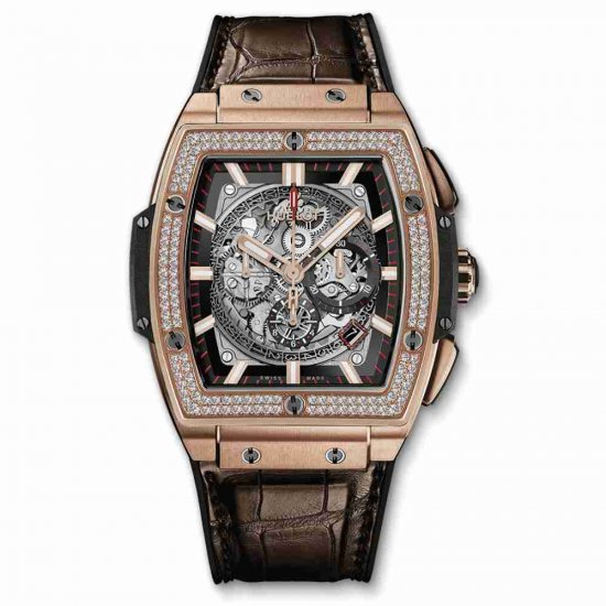 Swiss Replica Hublot Spirit Of Big Bang King Gold Diamonds 601.OX.0183.LR.1104 - Click Image to Close