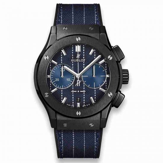 Swiss Replica Hublot Classic Fusion Chronograph Italia Independent Pinstripe Ceramic 45mm 521.CM.2707.NR.ITI18 - Click Image to Close