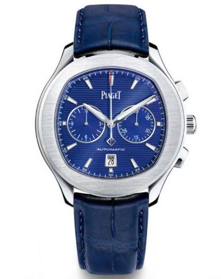 Fake Piaget Polo S Chronograph Automatic Blue Dial Men's Watch - Click Image to Close