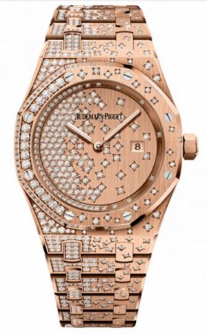 Swiss Replica Audemars Piguet Royal Oak Quartz Rose Gold 67654OR.ZZ.1264OR.01