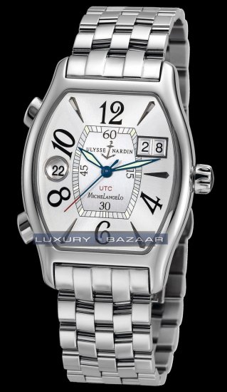 Ulysse Nardin Michelangelo UTC Dual Time (SS / Silver / SS) 223- - Click Image to Close