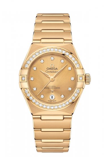 Fake OMEGA Constellation Yellow gold Anti-magnetic 131.55.29.20.58.001 Watch - Click Image to Close