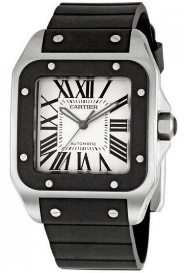 Cartier Santos 100 Men's Watch W20121U2 - Click Image to Close