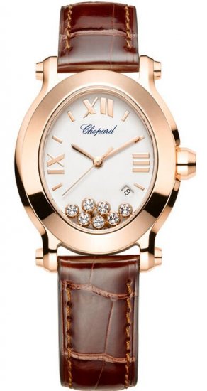 Chopard Happy Sport Oval Quartz Ladies Watch 275350-5001 - Click Image to Close