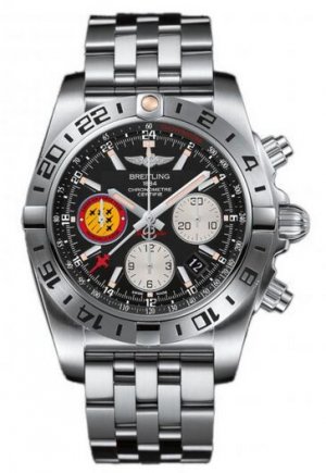 Swiss Replica Breitling Chronomat 44 GMT 50th Anniversary Patrouille Suisse Stainless Steel AB04203J/BD29/377A