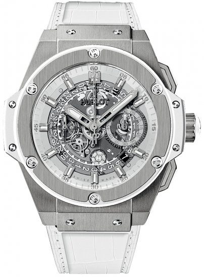 Hublot King Power 48mm Unico Titanium White Mens Watch 701.NE.01 - Click Image to Close