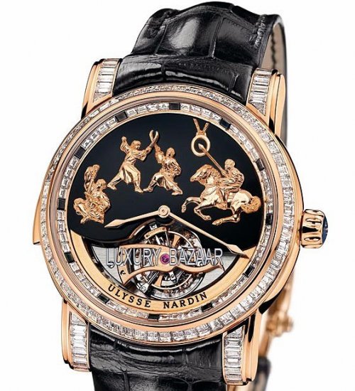 Ulysse Nardin Minute Repeater -Genghis Khan (RG/Black/Leather St - Click Image to Close