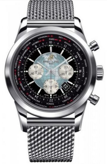 Swiss Replica Breitling Transocean Chronograph Unitime Stainless Steel AB0510U4/BB62/152A - Click Image to Close