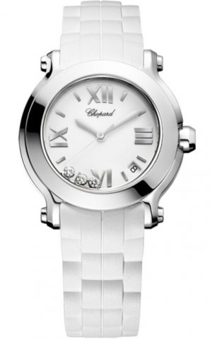 Chopard Happy Sport Round Quartz 36mm Ladies Watch 278475-3016