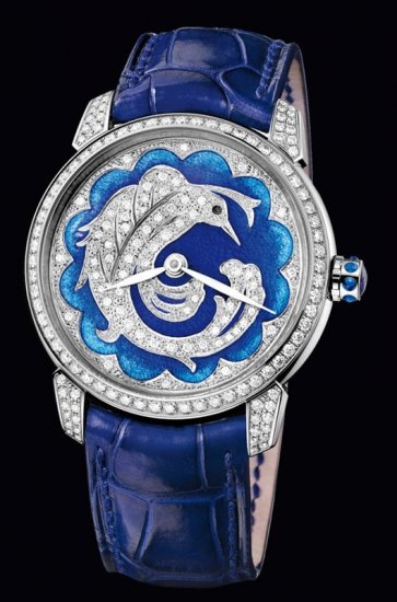 Ulysse Nardin Classico Lady (WG-Diamond / Bird) 8150-112/HUP - Click Image to Close