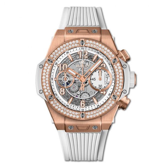 Copy Hublot Big Bang Unico King Gold White Diamonds 42mm - Click Image to Close