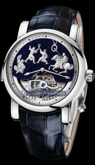 Ulysse Nardin Minute Repeater -Genghis Khan (Platinum/Leather St - Click Image to Close