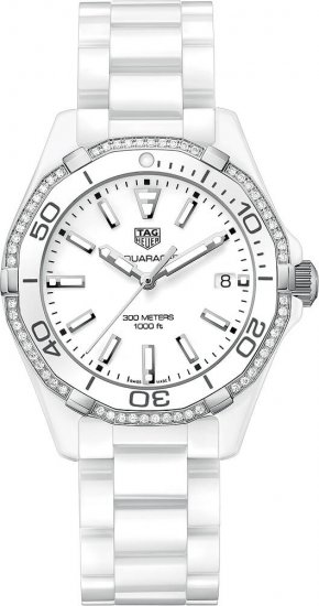 Swiss Replica Tag Heuer Aquaracer White Dial Ladies WAY1396.BH0717 - Click Image to Close