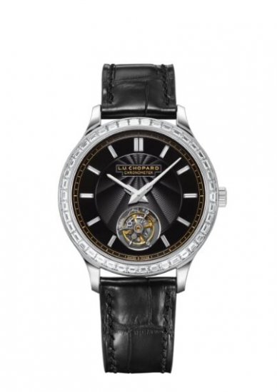 Copy Chopard L.U.C Flying T Twin Baguette Platinum Limited Edition - Click Image to Close