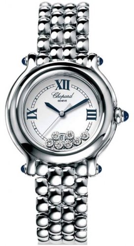 Chopard Happy Sport Steel 7diamond Round Ladies Watch 27/8236-23