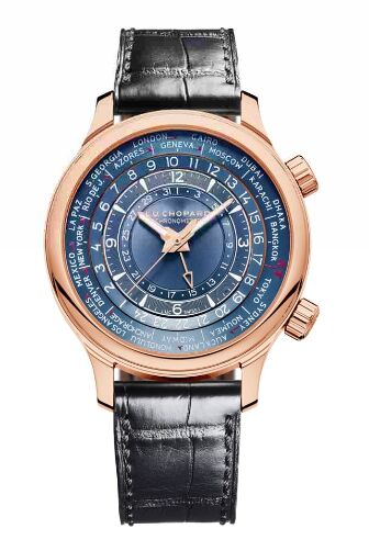 Swiss Replica Chopard L.U.C Time Traveler One 18-Carat Rose Gold Limited Edition 161942-5003 - Click Image to Close