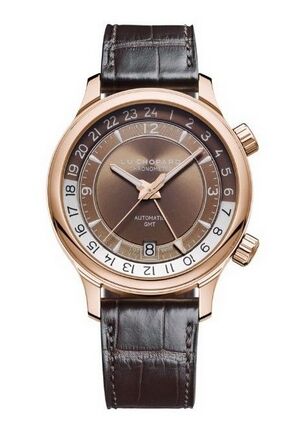 Swiss Replica Chopard L.U.C GMT ONE 18K Rose Gold Mens 161943-5001 - Click Image to Close