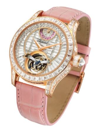 Swiss Replica Chopard Ladys Diamond Tourbillon Limited Edition 171914-5001 - Click Image to Close