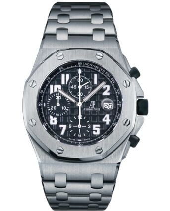 Swiss Replica Audemars Piguet Royal Oak OffShore Chronograph Titanium Black 26170TI.OO.1000TI.06 - Click Image to Close