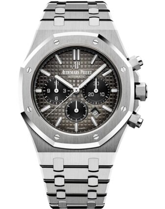 Swiss Replica Audemars Piguet Royal Oak Chronograph 41 Platinum Smoked Slate Bracelet 26332PT.OO.1220PT.01 - Click Image to Close