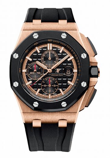 Swiss Replica Audemars Piguet Royal Oak Offshore Chronograph Rose Gold 26401RO.OO.A002CA.02 - Click Image to Close