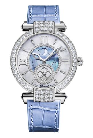 Swiss Replica Chopard Imperiale Moonphase 18k White Gold 384246-1001 - Click Image to Close