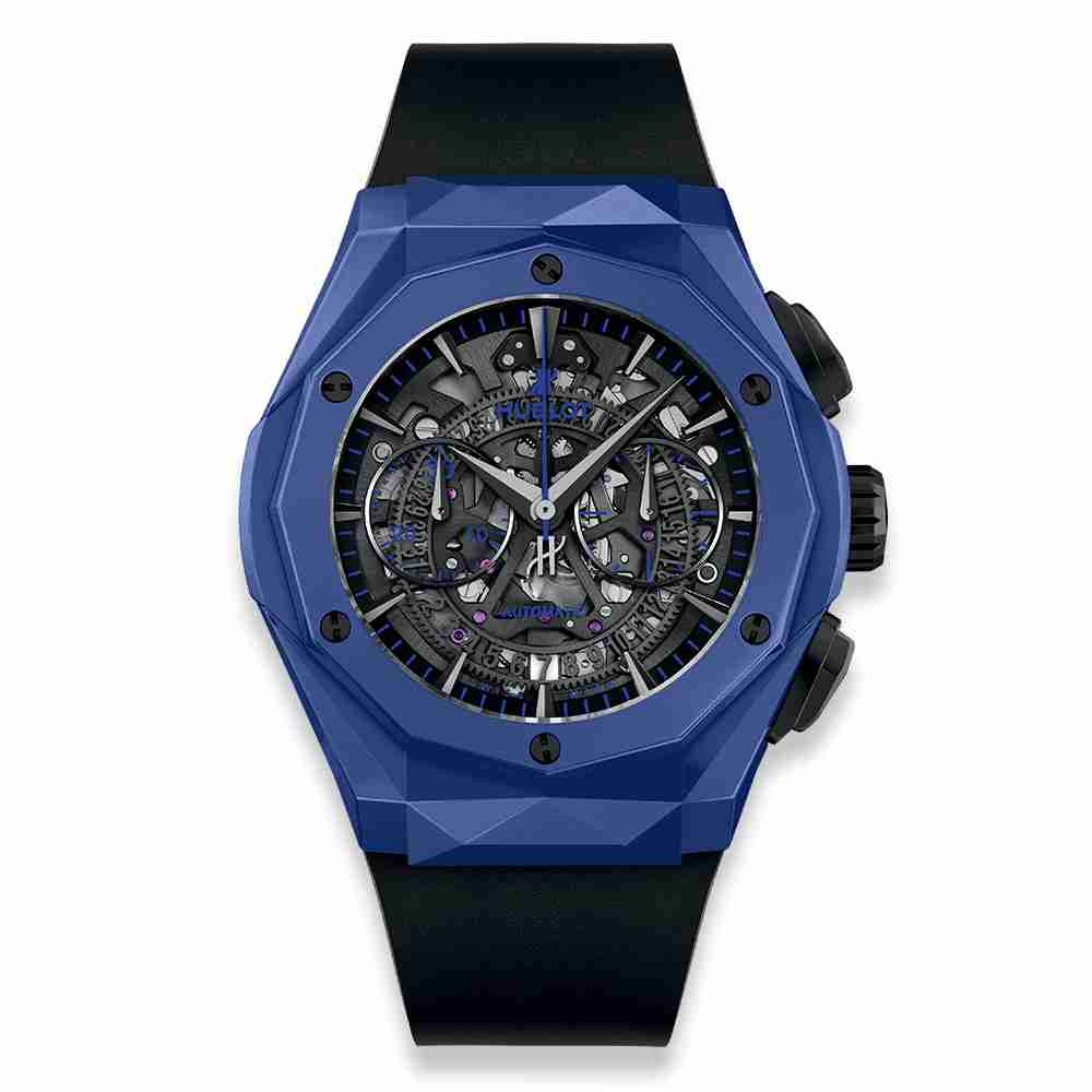 Swiss Replica Hublot Classic Fusion Aerofusion Chronograph Orlinski Blue Ceramic 45mm 525.EX.0179.RX.ORL18