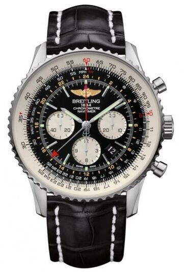 Swiss Replica Breitling Navitimer GMT Stainless Steel AB044121/BD24/441X/A20BA.1 - Click Image to Close