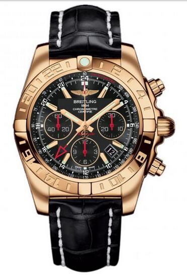 Swiss Replica Breitling Chronomat 44 GMT Rose Gold HB0421L3/BC18/743P/H20BA.1 - Click Image to Close