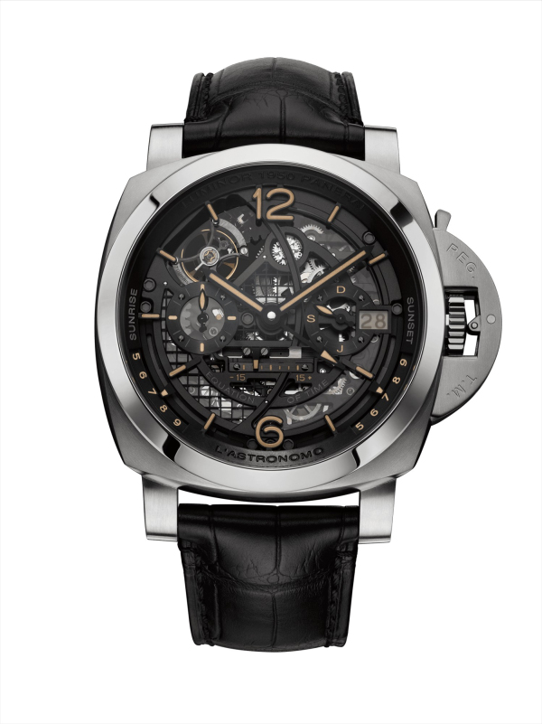 Swiss Replica Panerai L ASTRONOMO Luminor 1950 Tourbillon Moon Phases Equation of Time GMT 50mm PAM00920 Watch