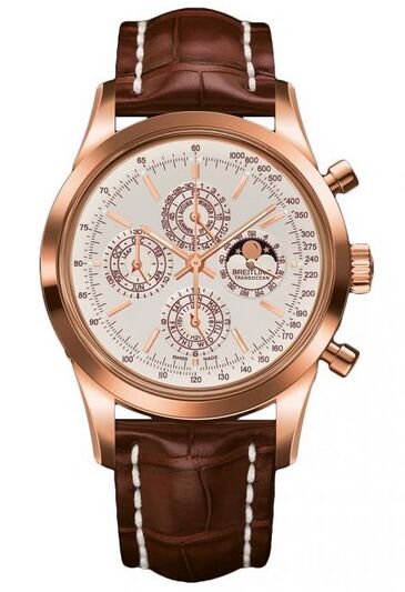 Swiss Replica Breitling Transocean Chronograph QP Rose Gold R2931012/G749/737P/R20BA.1 - Click Image to Close