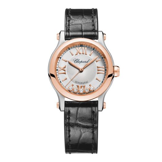 Copy Chopard Happy Sport Automatic Silver Dial Ladies Watch - Click Image to Close