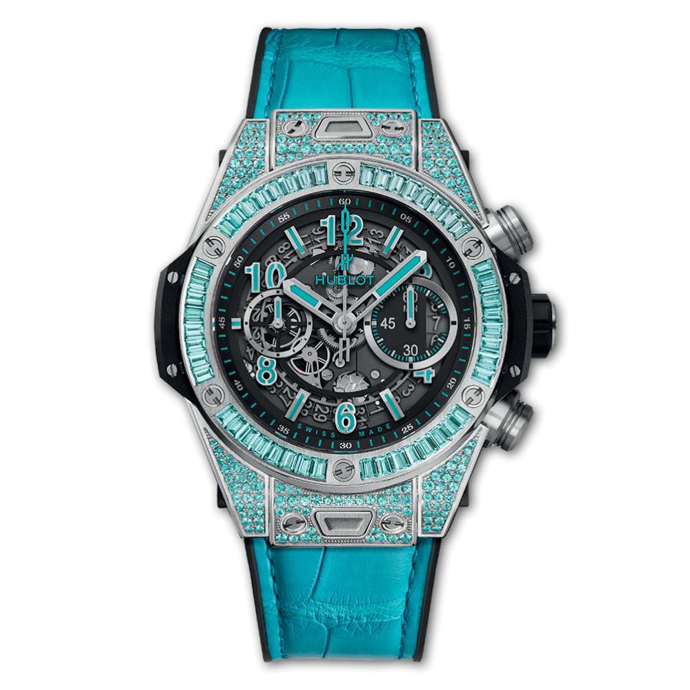 Copy Hublot Big Bang Unico White Gold Paraiba