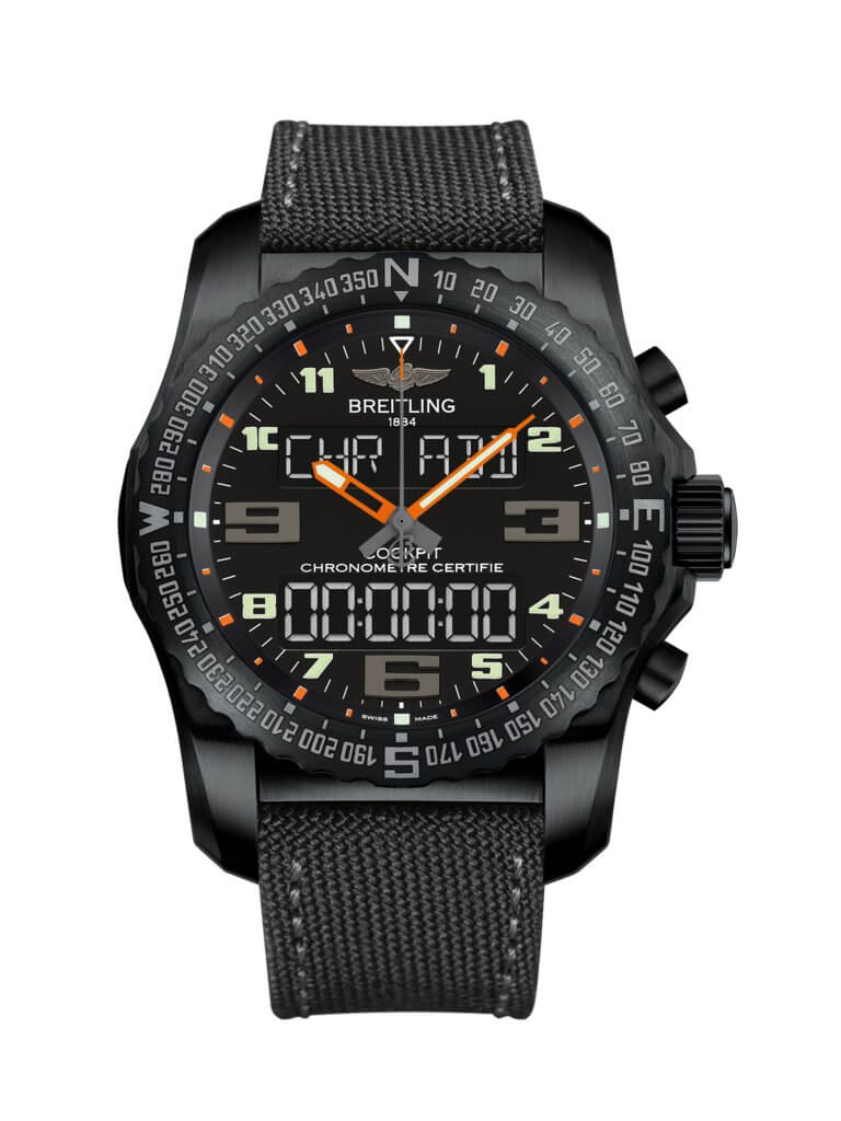 Fake Breitling Professional Cockpit B50 VB5010A5/BD41/100W/M20BASA.1 Black Titanium Watch