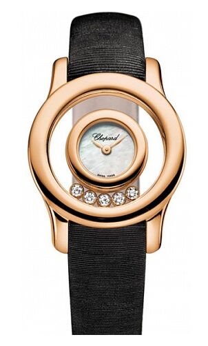 Chopard Happy Diamonds Round 5 Diamonds Ladies Watch 209177-5002 - Click Image to Close