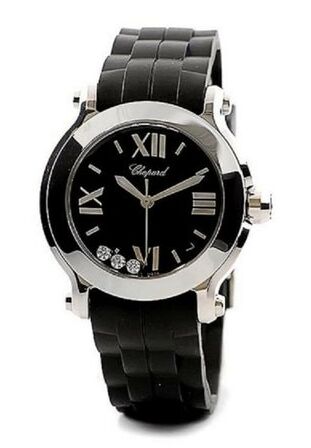 Chopard Happy Sport Round Quartz 36mm Ladies Watch 278475-3014 - Click Image to Close