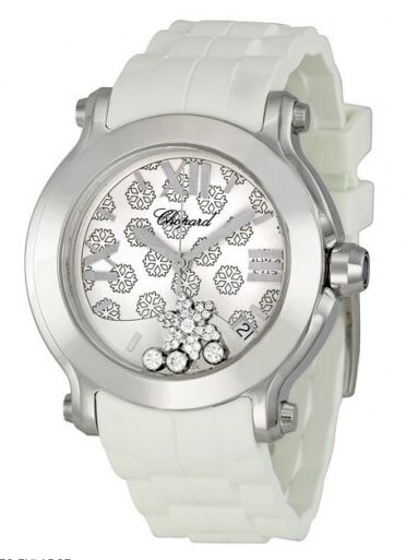 Chopard Happy Sport II Snowflake Ladies Watch 278475-3015 - Click Image to Close