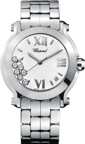 Chopard Happy Sport Round Quartz 36mm Ladies Watch 278477-3001